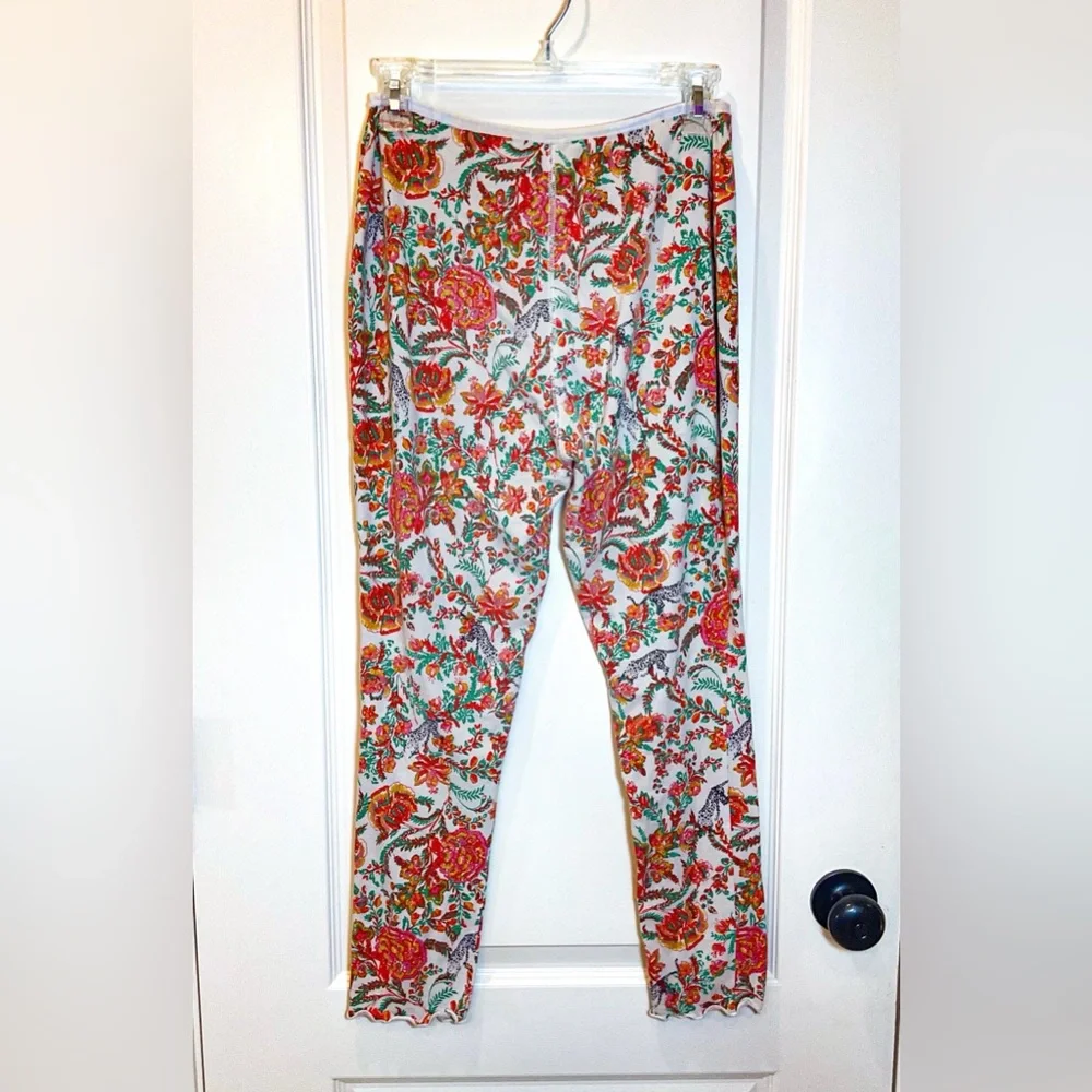 Free People Floral Pajama Lounge Set MEDIUM - Picture 7 of 9